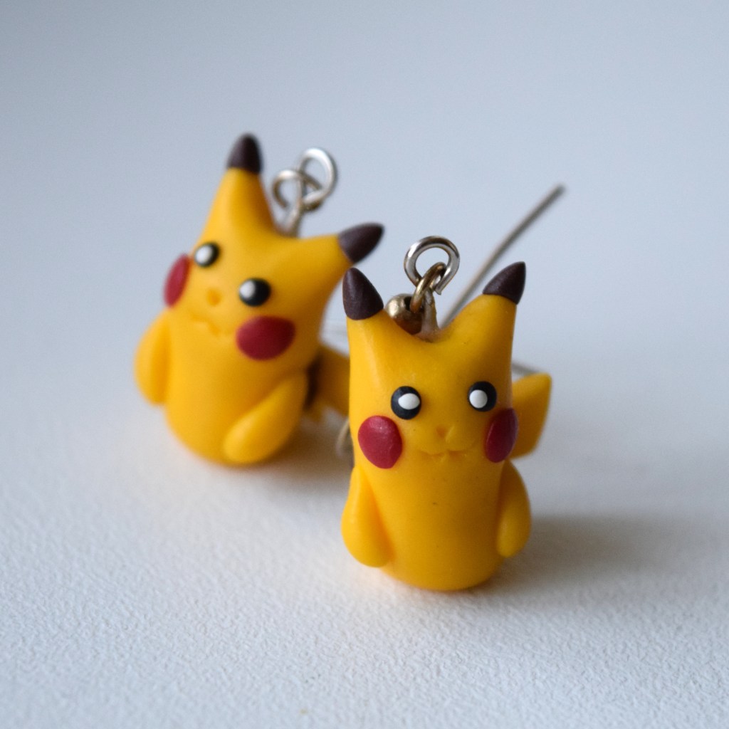 Polymer Clay Miniatures: Video Games | pikubytes.wordpress.com | Pikachu, Pokemon earrings