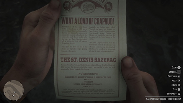 PIKUBYTES // Video Game Cocktails Saint Denis Sazerac Red Dead Redemption 2